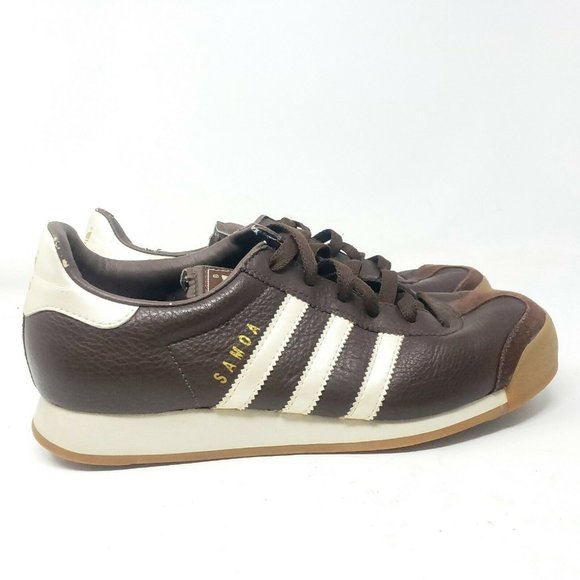 adidas Other - 2003 ADIDAS SAMOA BROWN Leather Sneakers SHW
